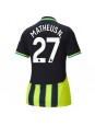 Manchester City Matheus Nunes #27 Vieraspaita Naisten 2024-25 Lyhythihainen